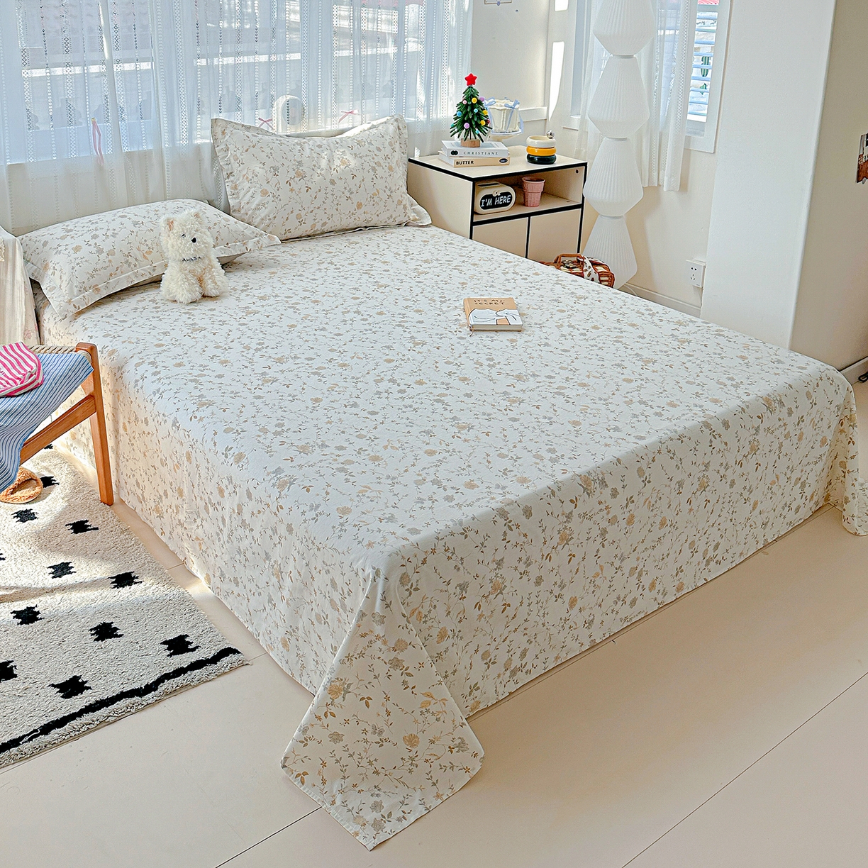 91家纺网 家纺一手货源 找家纺 恩泽家纺 2025新款全棉纯棉12868喷气印花系列床单单品床单单件单床单-第二批 赛木花