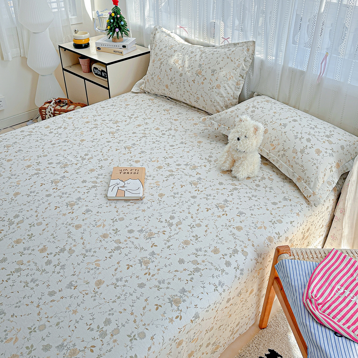 91家纺网 家纺一手货源 找家纺 恩泽家纺 2025新款全棉纯棉12868喷气印花系列床单单品床单单件单床单-第二批 赛木花