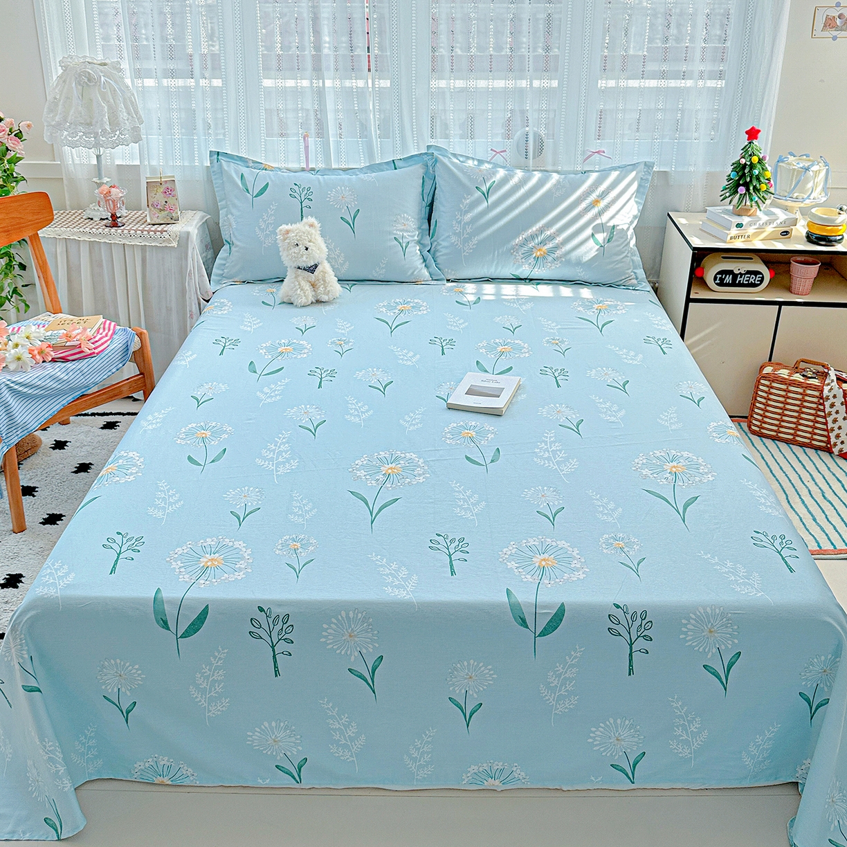 91家纺网 家纺一手货源 找家纺 恩泽家纺 2025新款全棉纯棉12868喷气印花系列床单单品床单单件单床单-第二批 夏花