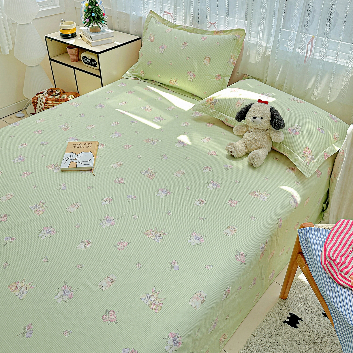 91家纺网 家纺一手货源 找家纺 恩泽家纺 2025新款全棉纯棉12868喷气印花系列床单单品床单单件单床单-第二批 小欢喜