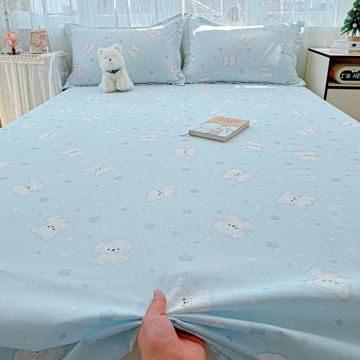 91家纺网 家纺一手货源 找家纺 恩泽家纺 2025新款全棉纯棉12868喷气印花系列床单单品床单单件单床单-第二批 小甜心