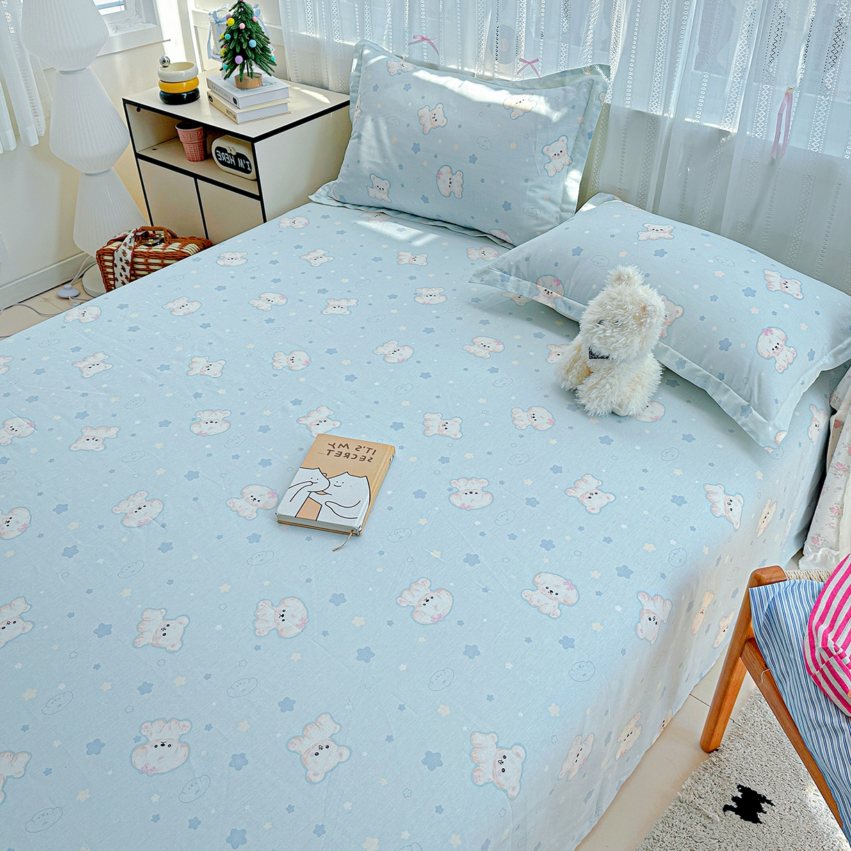 91家纺网 家纺一手货源 找家纺 恩泽家纺 2025新款全棉纯棉12868喷气印花系列床单单品床单单件单床单-第二批 小甜心