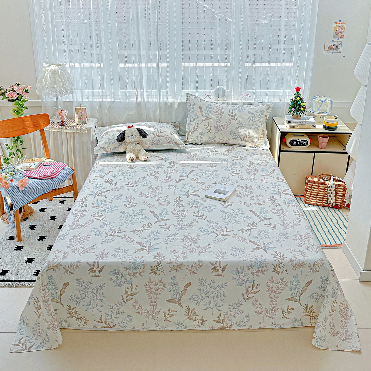 91家纺网 家纺一手货源 找家纺 恩泽家纺 2025新款全棉纯棉12868喷气印花系列床单单品床单单件单床单-第二批 寻叶