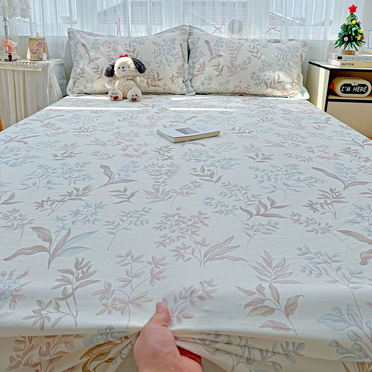 91家纺网 家纺一手货源 找家纺 恩泽家纺 2025新款全棉纯棉12868喷气印花系列床单单品床单单件单床单-第二批 寻叶