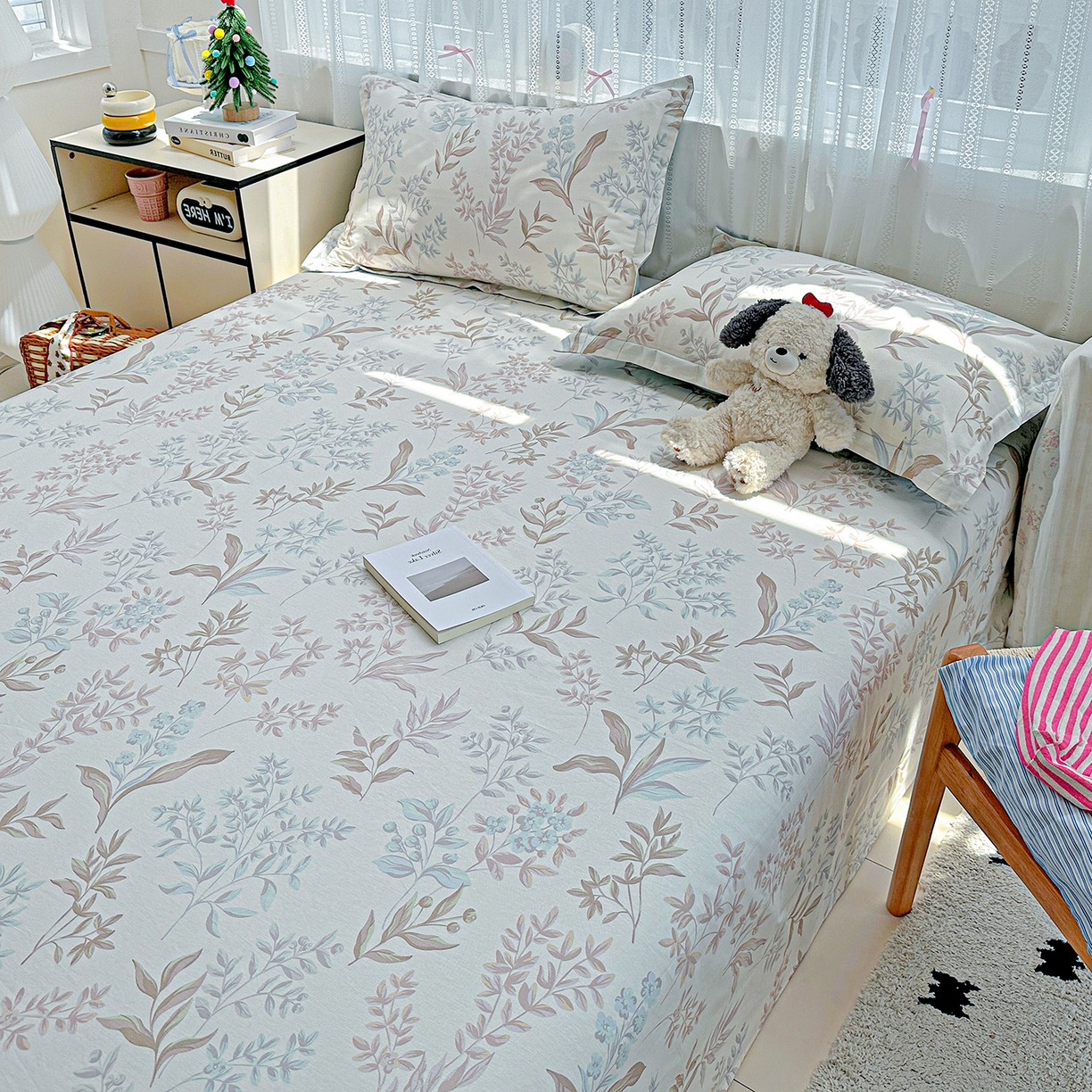 91家纺网 家纺一手货源 找家纺 恩泽家纺 2025新款全棉纯棉12868喷气印花系列床单单品床单单件单床单-第二批 寻叶