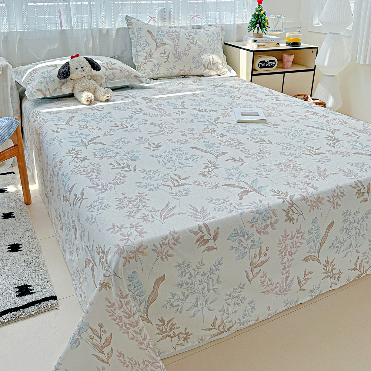 91家纺网 家纺一手货源 找家纺 恩泽家纺 2025新款全棉纯棉12868喷气印花系列床单单品床单单件单床单-第二批 寻叶