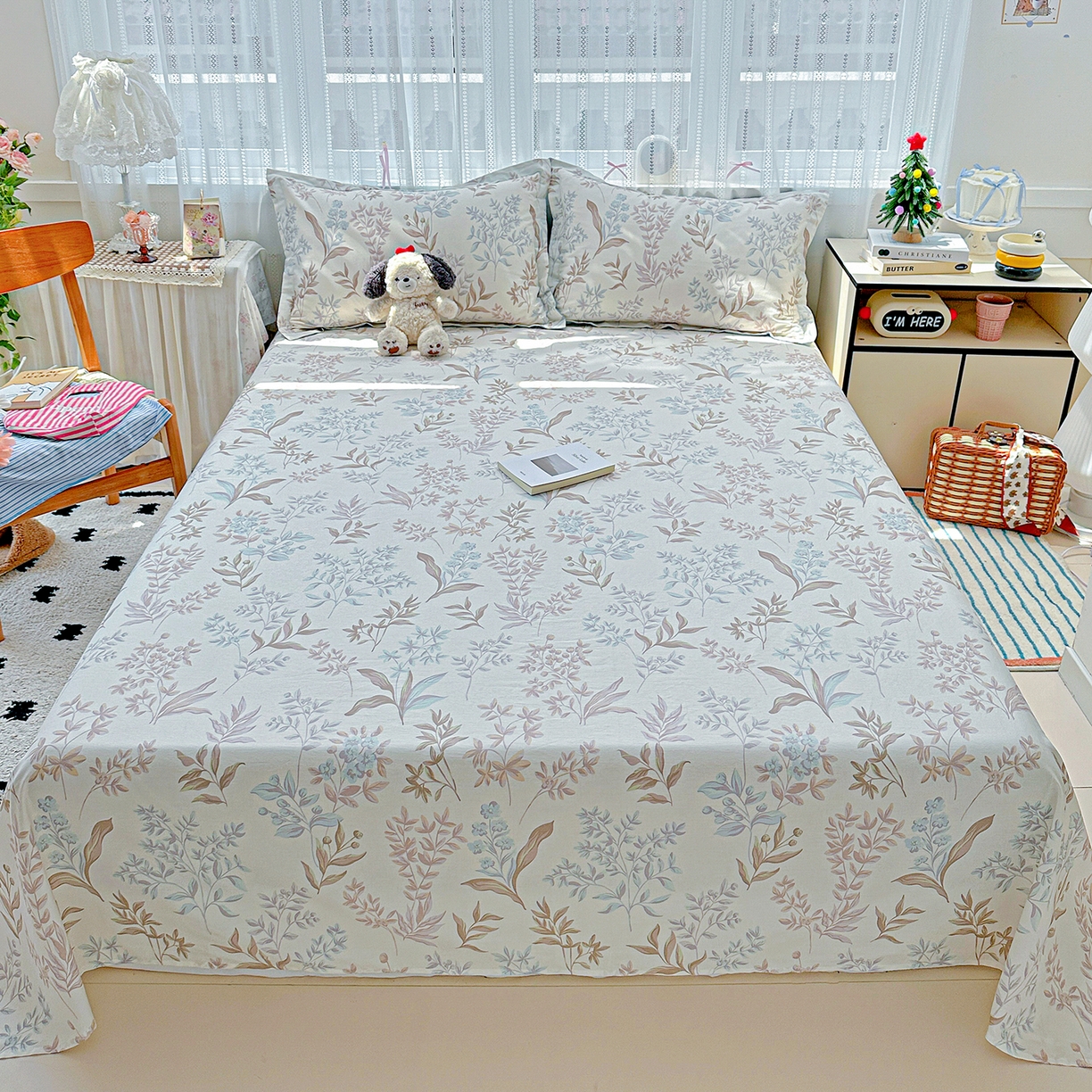 91家纺网 家纺一手货源 找家纺 恩泽家纺 2025新款全棉纯棉12868喷气印花系列床单单品床单单件单床单-第二批 寻叶