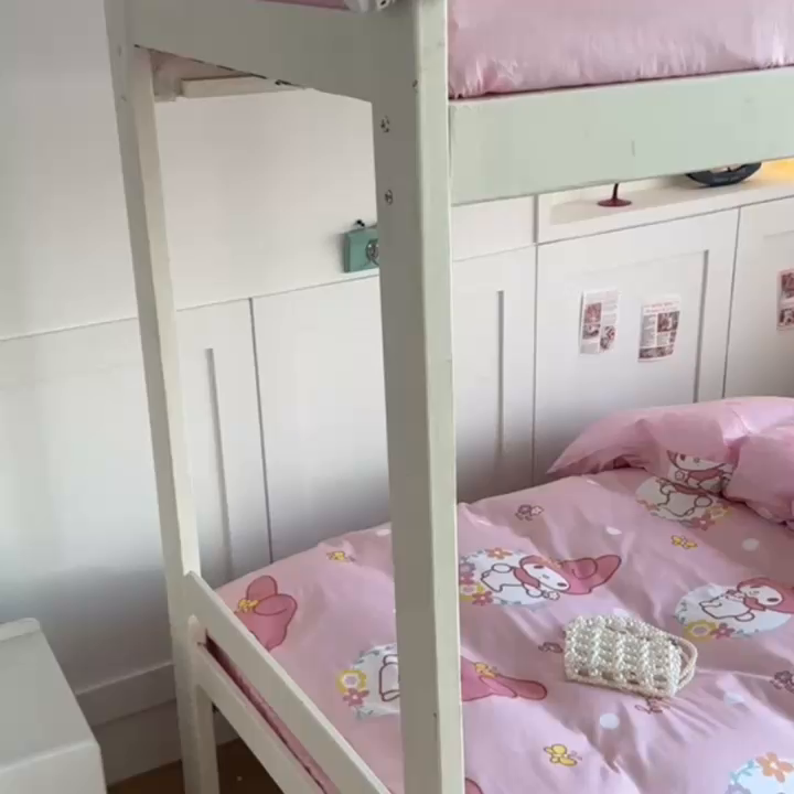 91家纺网 家纺一手货源 找家纺 浩诚 2025新款三丽鸥专版花型全棉纯棉学生三件套四件套 粉雾