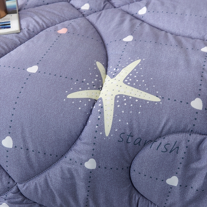 91家纺网 家纺一手货源 找家纺 悦织湾家纺 2025新款仿棉印花纯色学生被春秋被冬被四季通用被子被芯量多价优整年不断货 海星派对