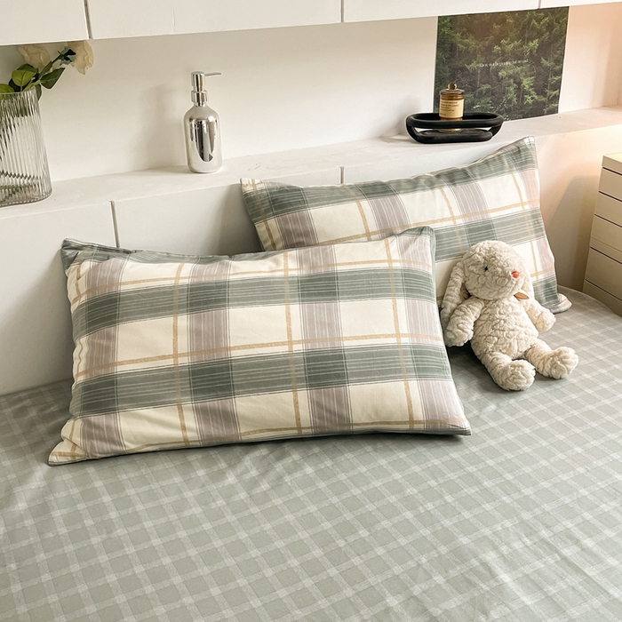 91家纺网 家纺一手货源 找家纺 吉象家纺 2025新款全棉纯棉印花北欧简约系列四件套 布里克