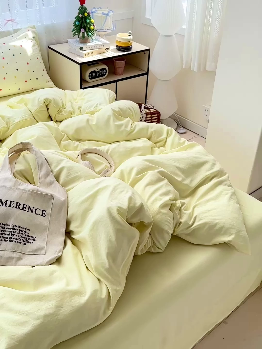 91家纺网 家纺一手货源 找家纺 繁花家居 2025新款高克重撞色水洗棉四件套 芝士黄