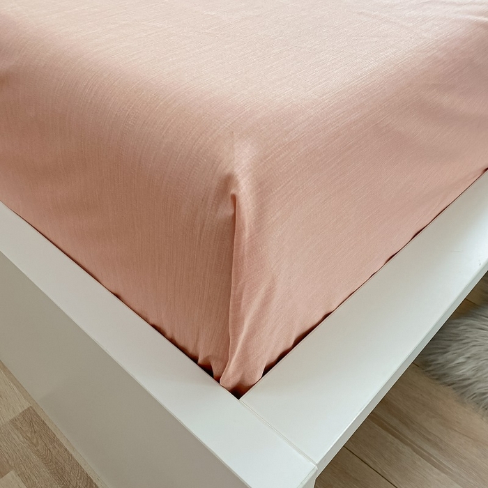 91家纺网 家纺一手货源 找家纺 吉象家纺 2025新款全棉纯棉印花北欧简约系列四件套 悉尼-豆沙