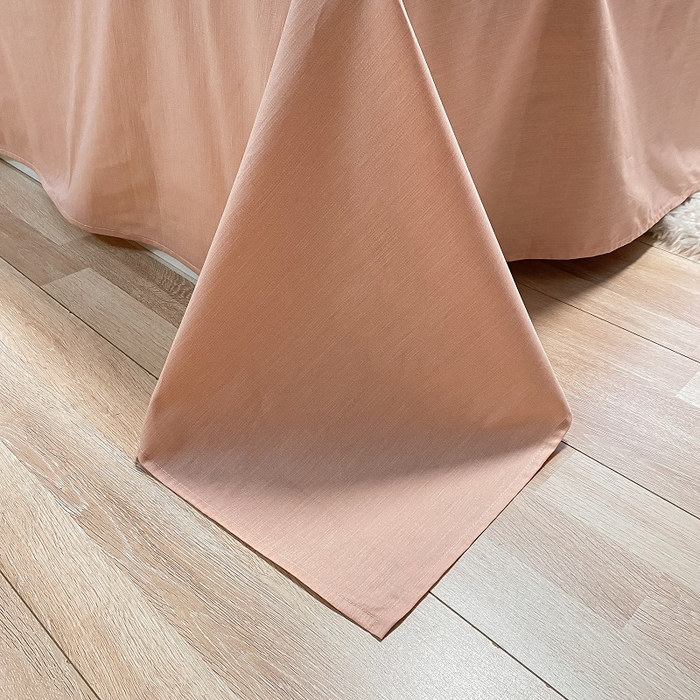 91家纺网 家纺一手货源 找家纺 吉象家纺 2025新款全棉纯棉印花北欧简约系列四件套 悉尼-豆沙