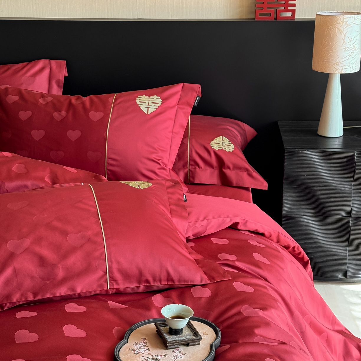 91家纺网 家纺一手货源 找家纺 （总）佳汐蓝家纺 2025秋冬新款100S澳棉全棉纯棉刺绣四件套