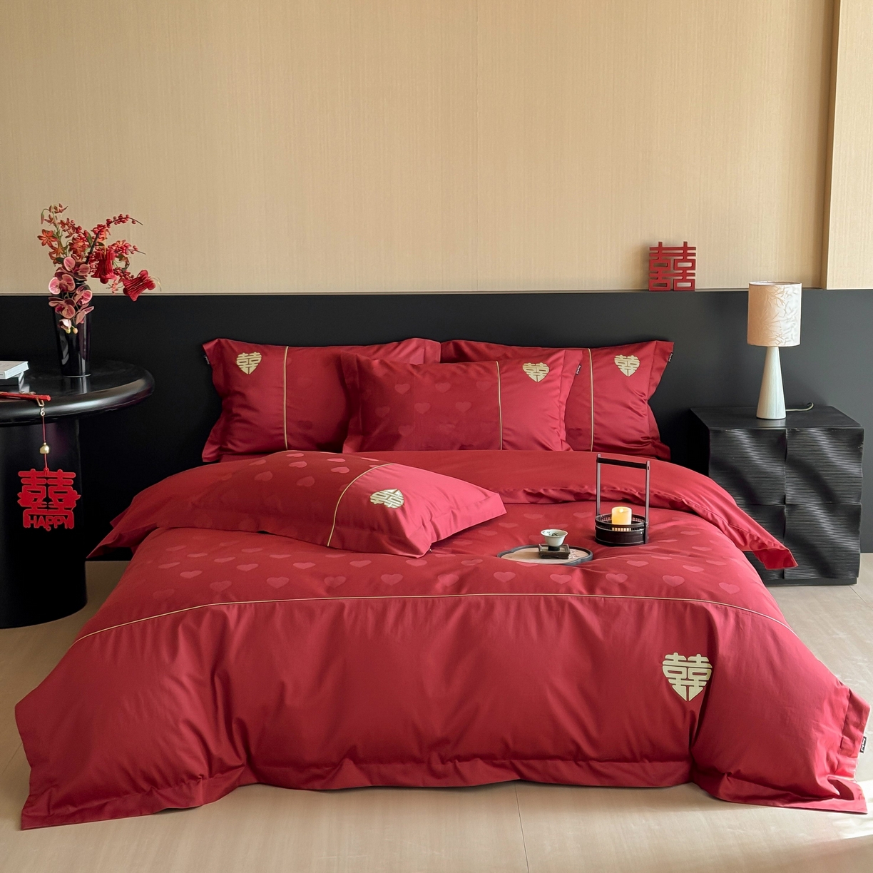 91家纺网 家纺一手货源 找家纺 （总）佳汐蓝家纺 2025秋冬新款100S澳棉全棉纯棉刺绣四件套