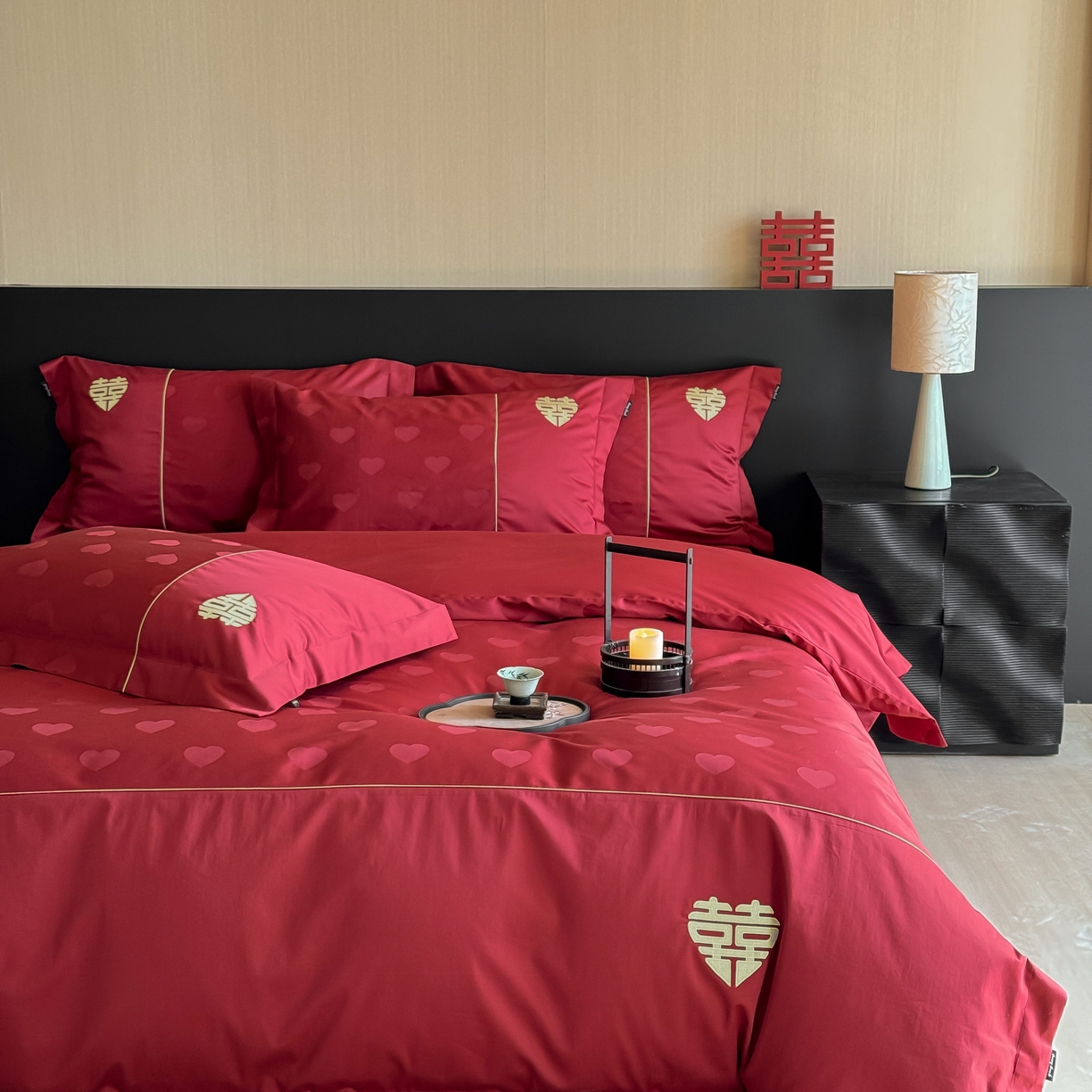 91家纺网 家纺一手货源 找家纺 （总）佳汐蓝家纺 2025秋冬新款100S澳棉全棉纯棉刺绣四件套