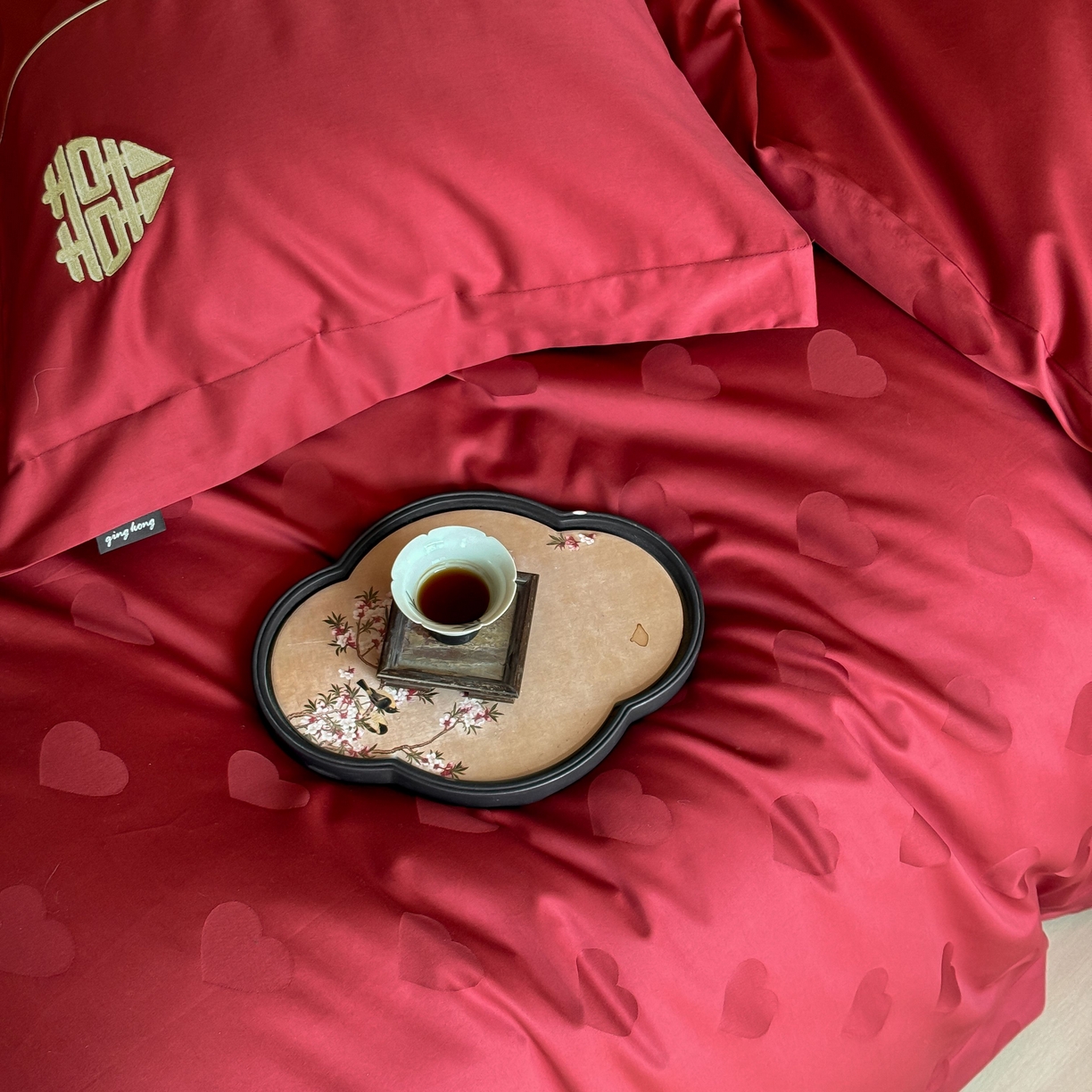 91家纺网 家纺一手货源 找家纺 （总）佳汐蓝家纺 2025秋冬新款100S澳棉全棉纯棉刺绣四件套