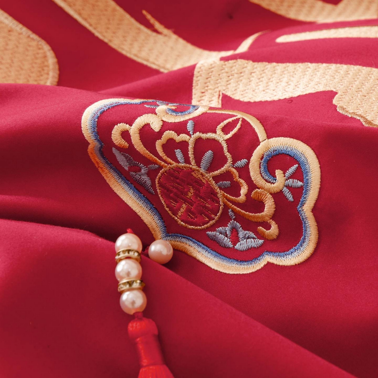 91家纺网 家纺一手货源 找家纺 （总）佳汐蓝家纺 2025秋冬新款100S澳棉全棉纯棉刺绣四件套