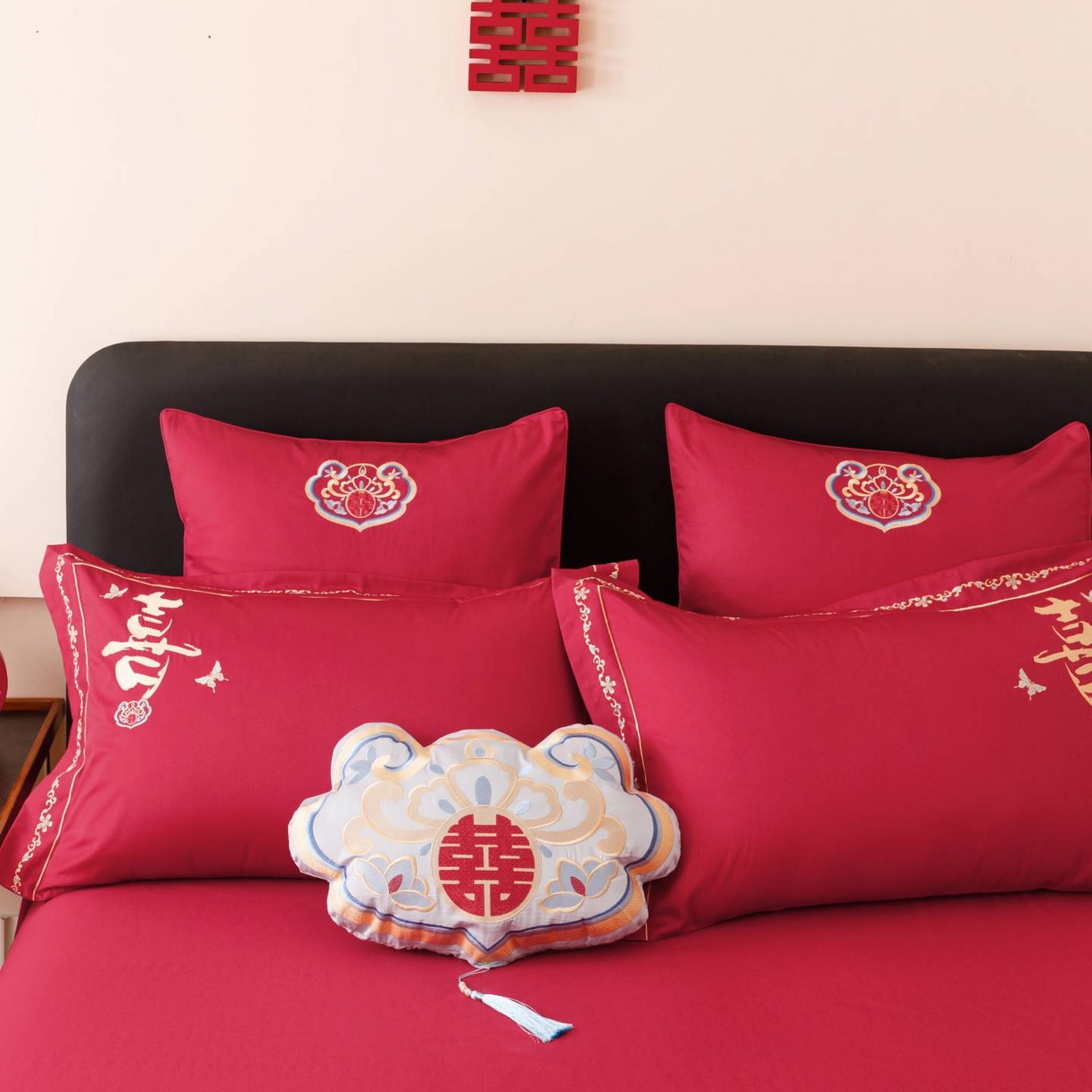 91家纺网 家纺一手货源 找家纺 （总）佳汐蓝家纺 2025秋冬新款100S澳棉全棉纯棉刺绣四件套