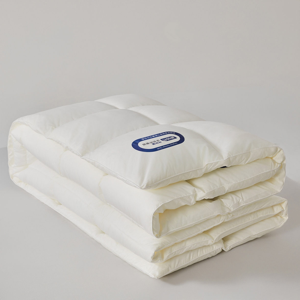 91家纺网 家纺一手货源 找家纺 帕芬鸟家纺 2025新款零压力太空被被子被芯系列 奶芙白