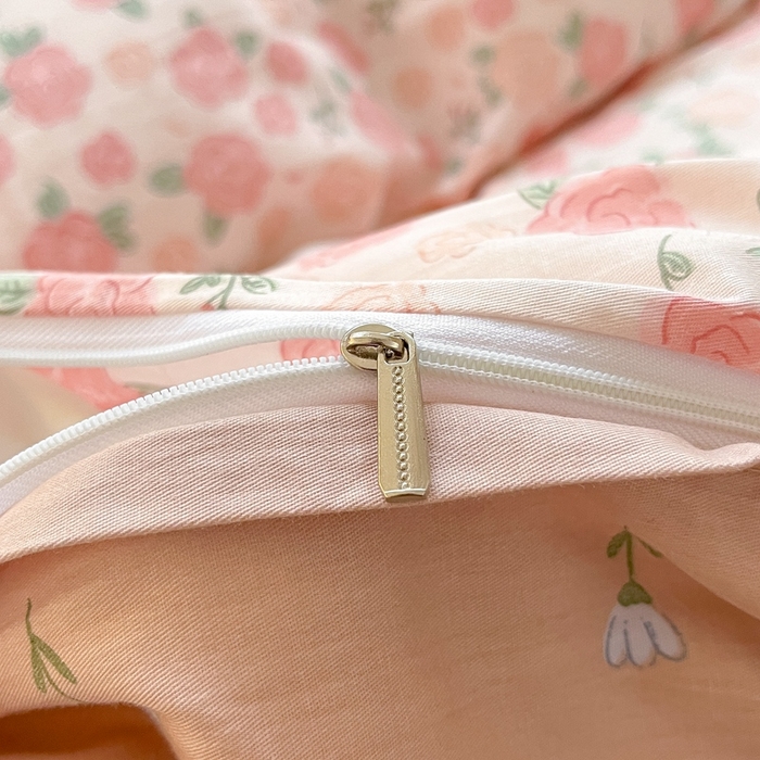 91家纺网 家纺一手货源 找家纺 吉象家纺 2025新款亲肤舒适全棉纯棉小清新卡通系列四件套 心动