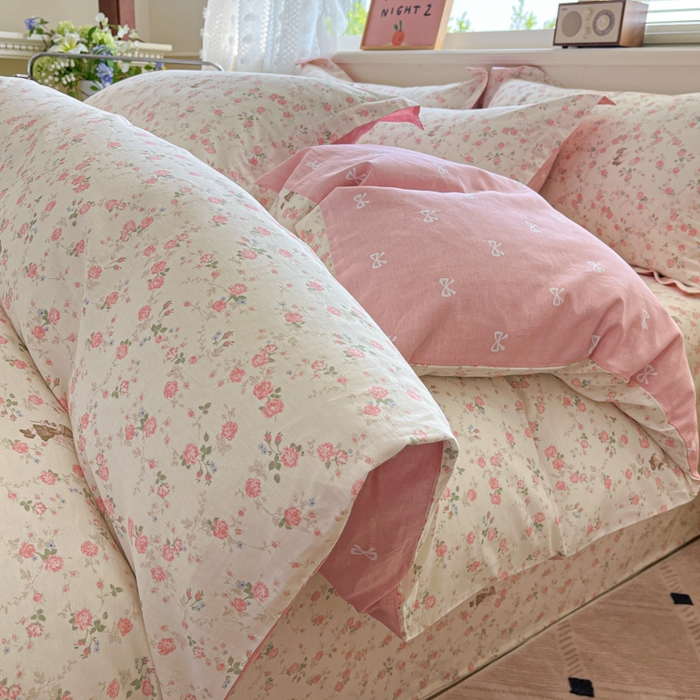 91家纺网 家纺一手货源 找家纺 花梦欣 2025新款全棉纯棉印花单品系列-三件套 花中仙子