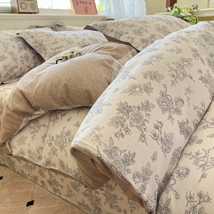 91家纺网 家纺一手货源 找家纺 花梦欣 2025新款全棉纯棉印花单品系列-三件套 摩菲