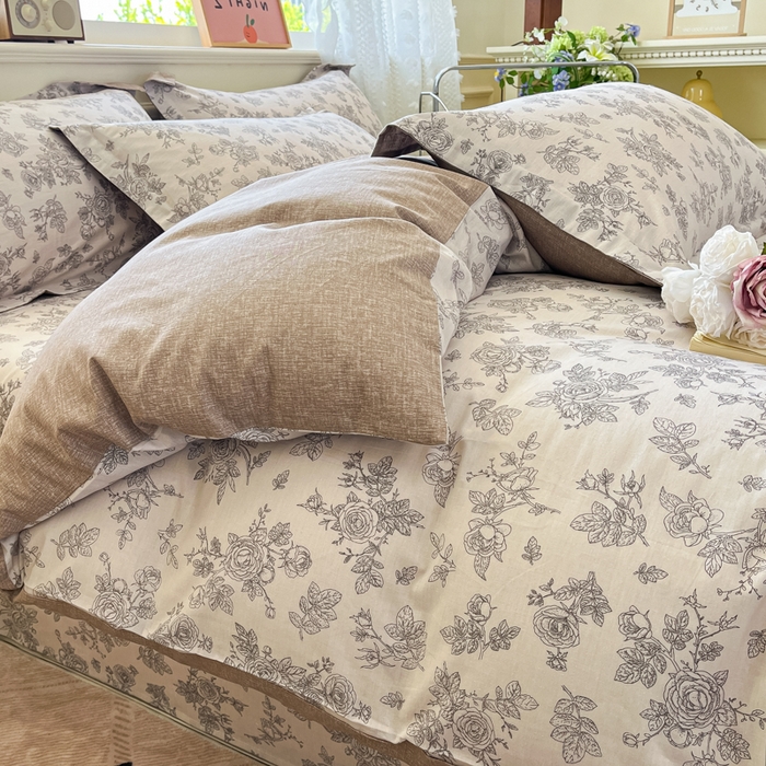 91家纺网 家纺一手货源 找家纺 花梦欣 2025新款全棉纯棉印花单品系列-三件套 摩菲