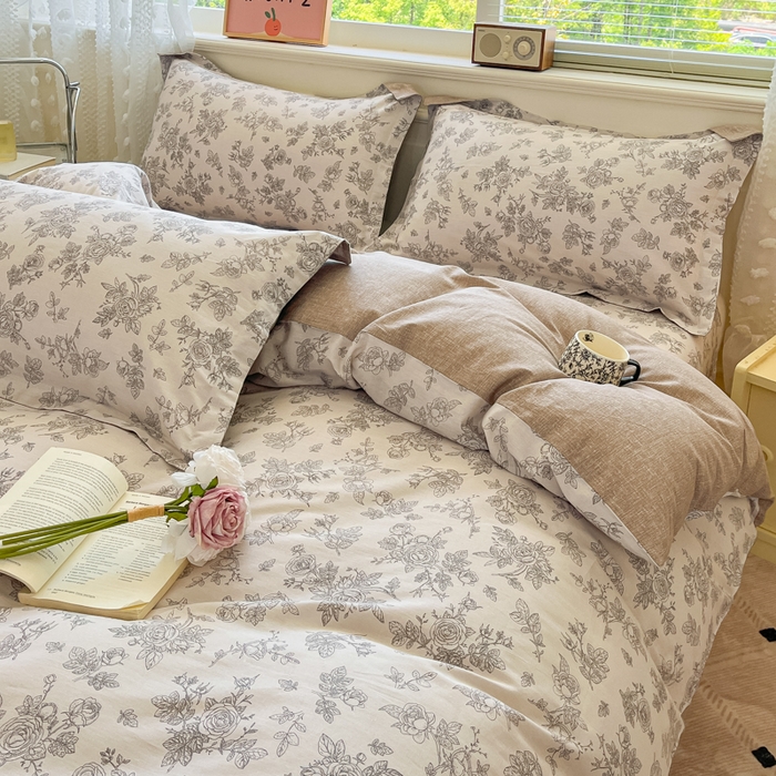 91家纺网 家纺一手货源 找家纺 花梦欣 2025新款全棉纯棉印花单品系列-三件套 摩菲