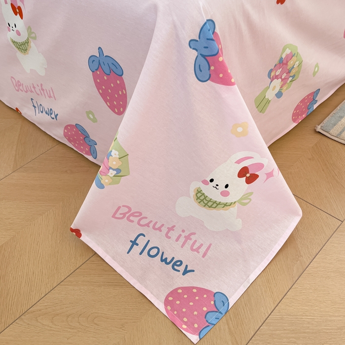 91家纺网 家纺一手货源 找家纺 花梦欣 2025新款全棉纯棉印花单品系列-三件套 奇趣欢乐园