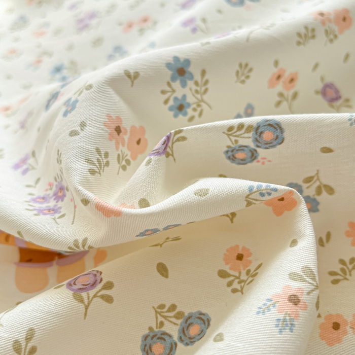 91家纺网 家纺一手货源 找家纺 花梦欣 2025新款全棉纯棉印花单品系列-三件套 碎花兔熊