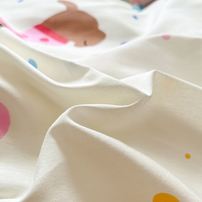 91家纺网 家纺一手货源 找家纺 花梦欣 2025新款全棉纯棉印花单品系列-三件套 甜心汪星人