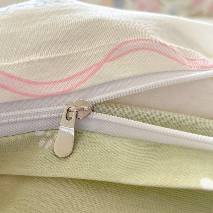 91家纺网 家纺一手货源 找家纺 花梦欣 2025新款全棉纯棉印花单品系列-三件套 兔兔乐园