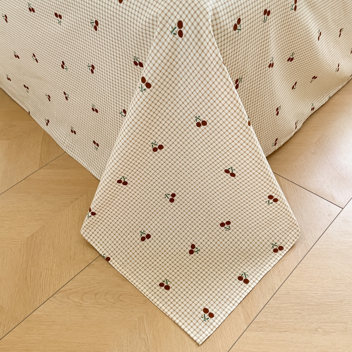 91家纺网 家纺一手货源 找家纺 花梦欣 2025新款全棉纯棉印花单品系列-三件套 樱姿米