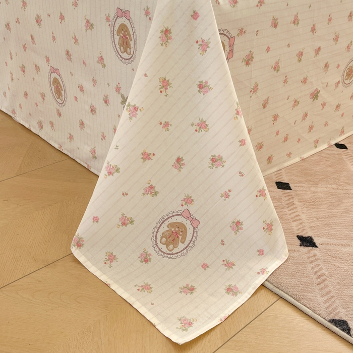 91家纺网 家纺一手货源 找家纺 花梦欣 2025新款全棉纯棉印花单品系列-三件套 云朵相馆