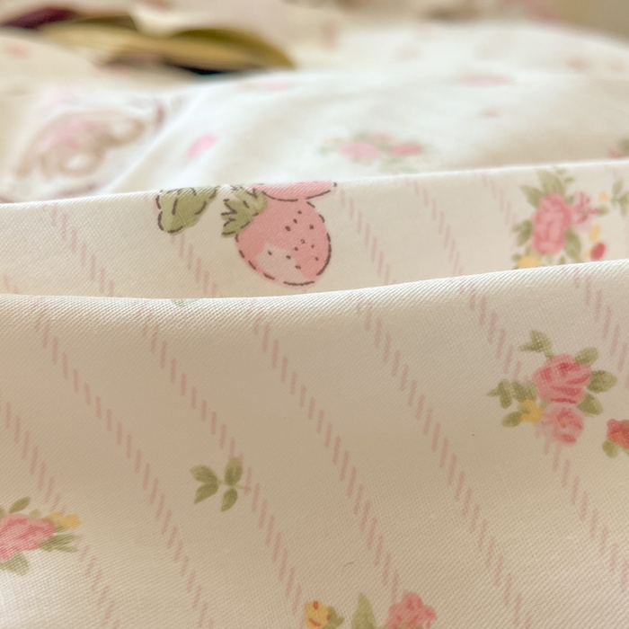 91家纺网 家纺一手货源 找家纺 花梦欣 2025新款全棉纯棉印花单品系列-三件套 云朵相馆