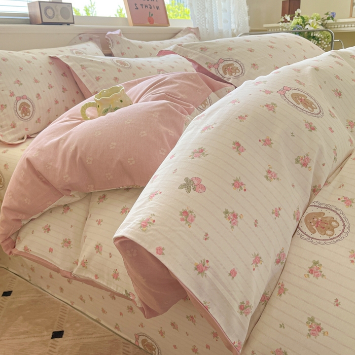 91家纺网 家纺一手货源 找家纺 花梦欣 2025新款全棉纯棉印花单品系列-三件套 云朵相馆