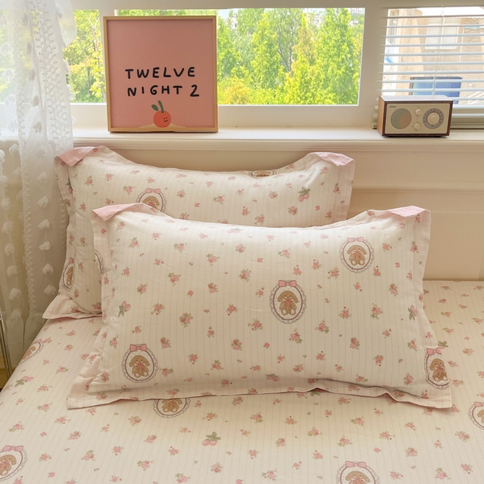 91家纺网 家纺一手货源 找家纺 花梦欣 2025新款全棉纯棉印花单品系列-三件套 云朵相馆