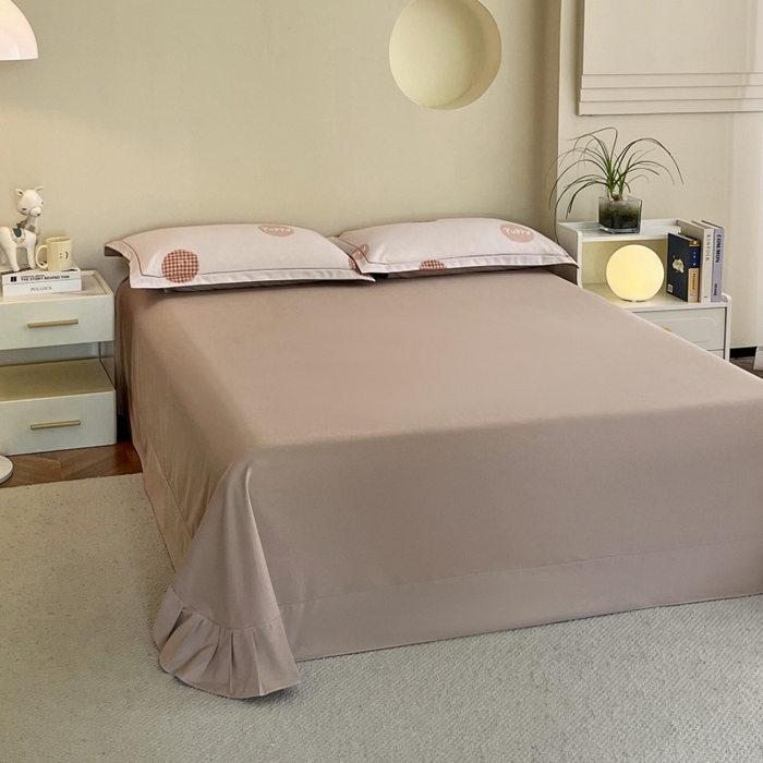 91家纺网 家纺一手货源 找家纺 沐白家居 2025新款全棉生态磨毛四件套小狗puppy