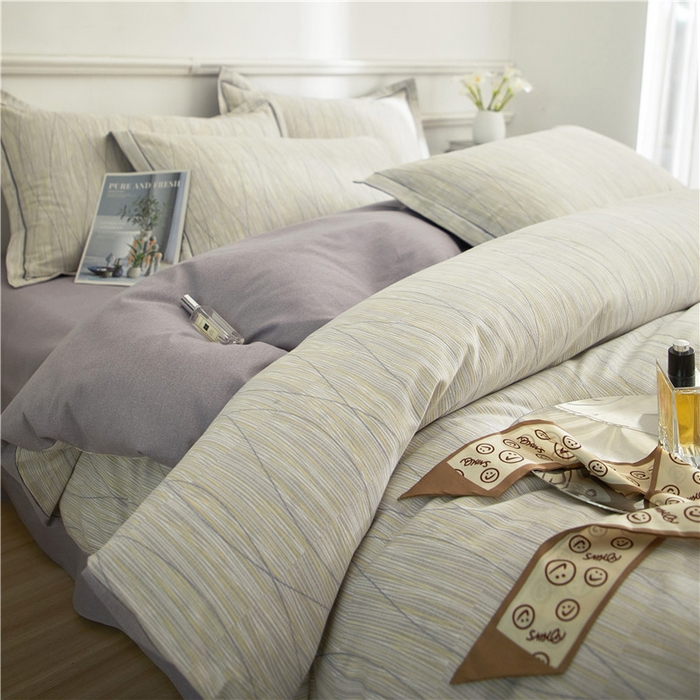 91家纺网 家纺一手货源 找家纺 沐白家居 2025新款全棉生态磨毛四件套寻意