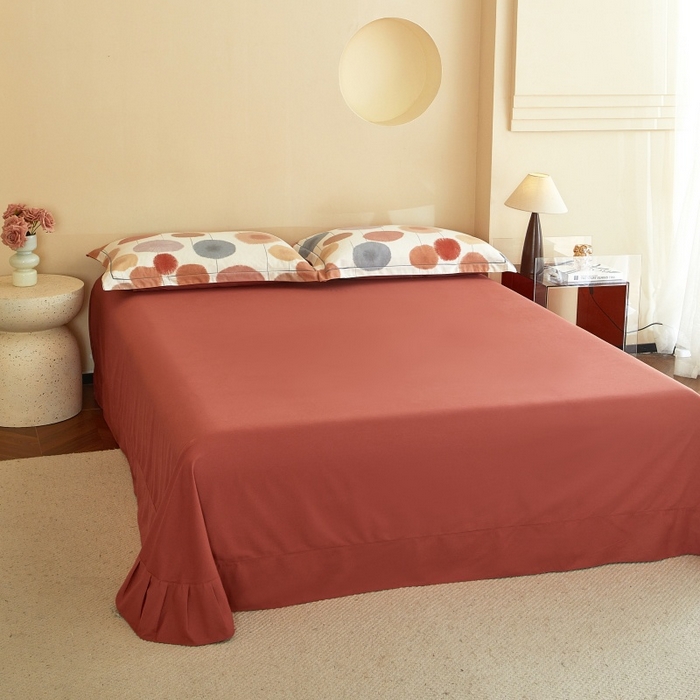 91家纺网 家纺一手货源 找家纺 沐白家居 2025新款全棉生态磨毛四件套蒸蒸日上