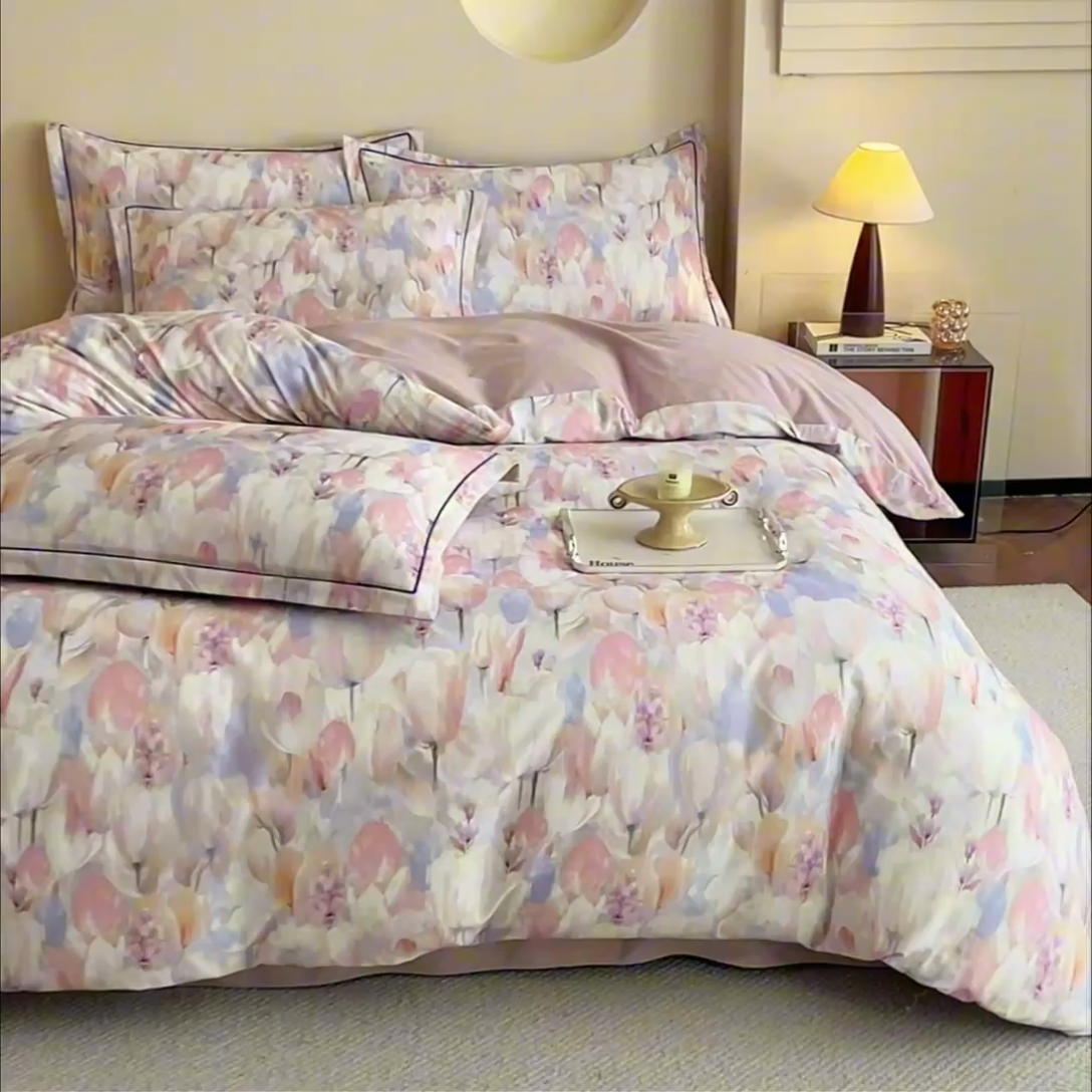 91家纺网 家纺一手货源 找家纺 沐白家居 2025新款全棉生态磨毛四件套花絮