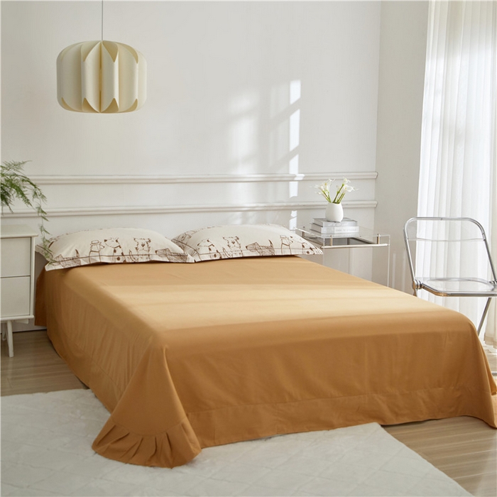 91家纺网 家纺一手货源 找家纺 沐白家居 2025新款全棉生态磨毛四件套旺仔派