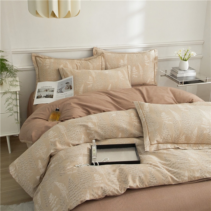 91家纺网 家纺一手货源 找家纺 沐白家居 2025新款全棉生态磨毛四件套重庆森林