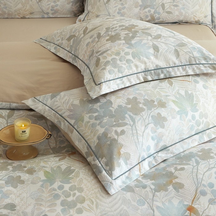 91家纺网 家纺一手货源 找家纺 沐白家居 2025新款全棉生态磨毛四件套颜序