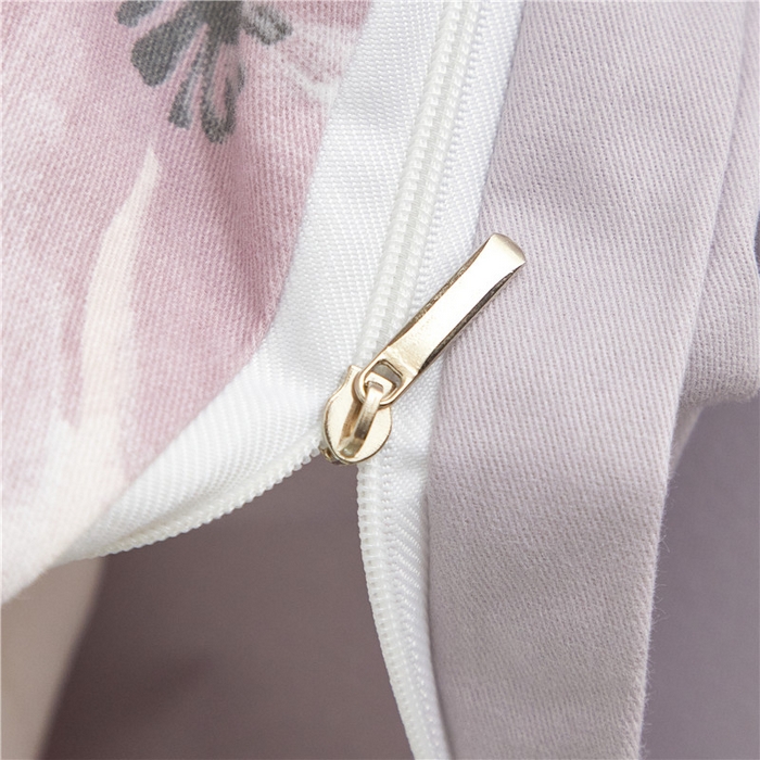 91家纺网 家纺一手货源 找家纺 沐白家居 2025新款全棉生态磨毛四件套叶颜