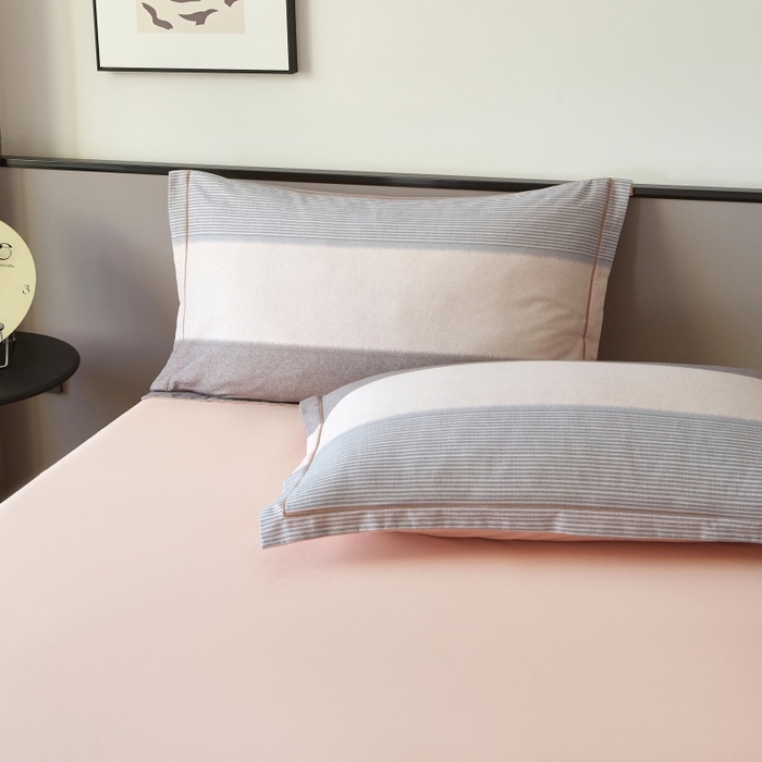 91家纺网 家纺一手货源 找家纺 沐白家居 2025新款全棉生态磨毛四件套云栖-玉