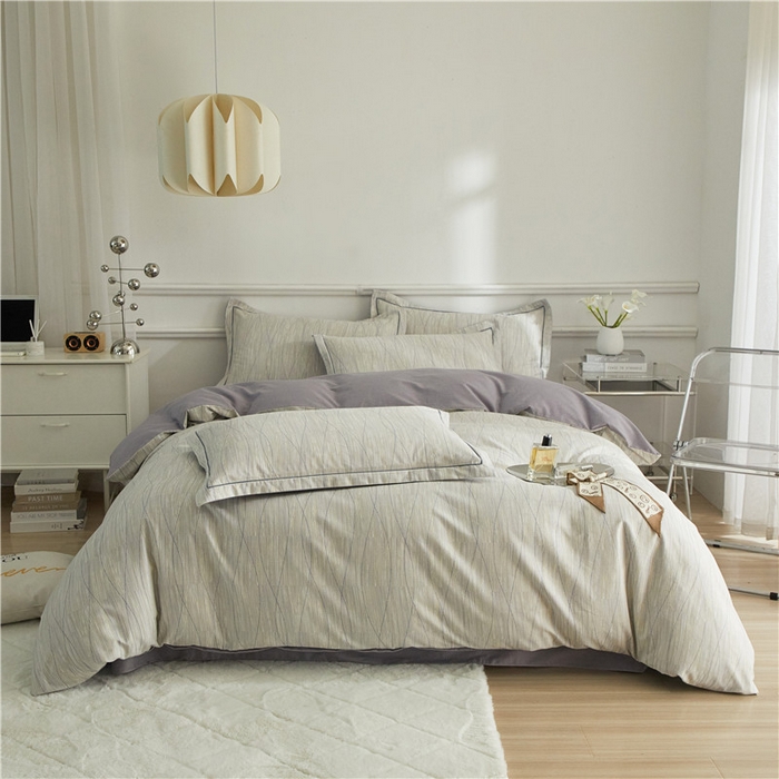 91家纺网 家纺一手货源 找家纺 沐白家居 2025新款全棉生态磨毛四件套寻意