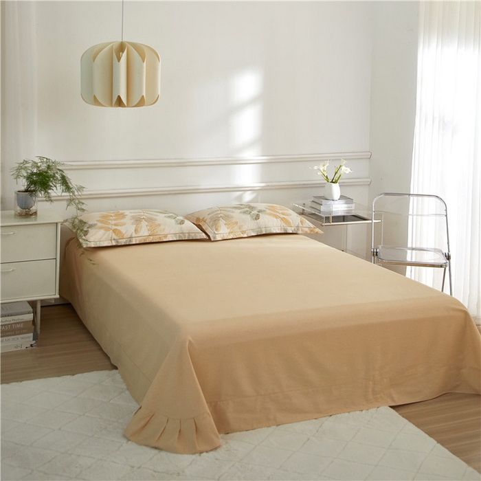 91家纺网 家纺一手货源 找家纺 沐白家居 2025新款全棉生态磨毛四件套春派