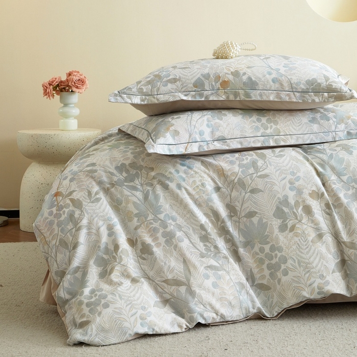 91家纺网 家纺一手货源 找家纺 沐白家居 2025新款全棉生态磨毛四件套颜序